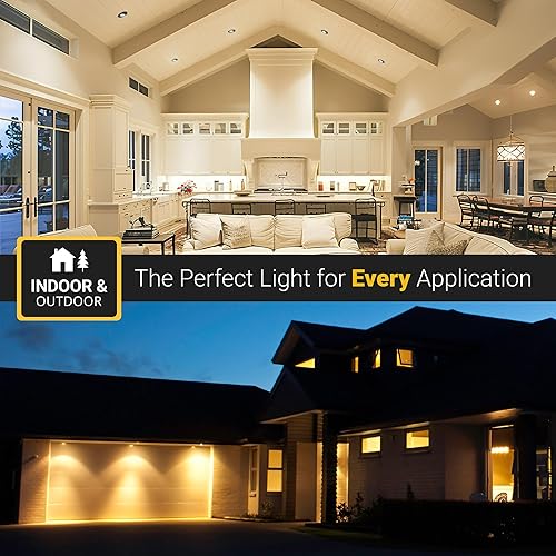 Miniatura 5 de NUWATT Lámpara empotrable LED redonda negra de 3 pulgadas, luz LED todo en 1 sin lata con 5 interruptores de color CCT 2700K - 5000K, 8W, 600