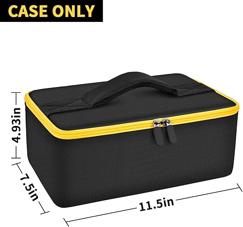Miniatura 5 de Bolsa compatible con la herramienta de corte DEWALT 20V MAX 3 en 1 sin escobillas (DCS438B), estuche de almacenamiento organizador para cargador,
