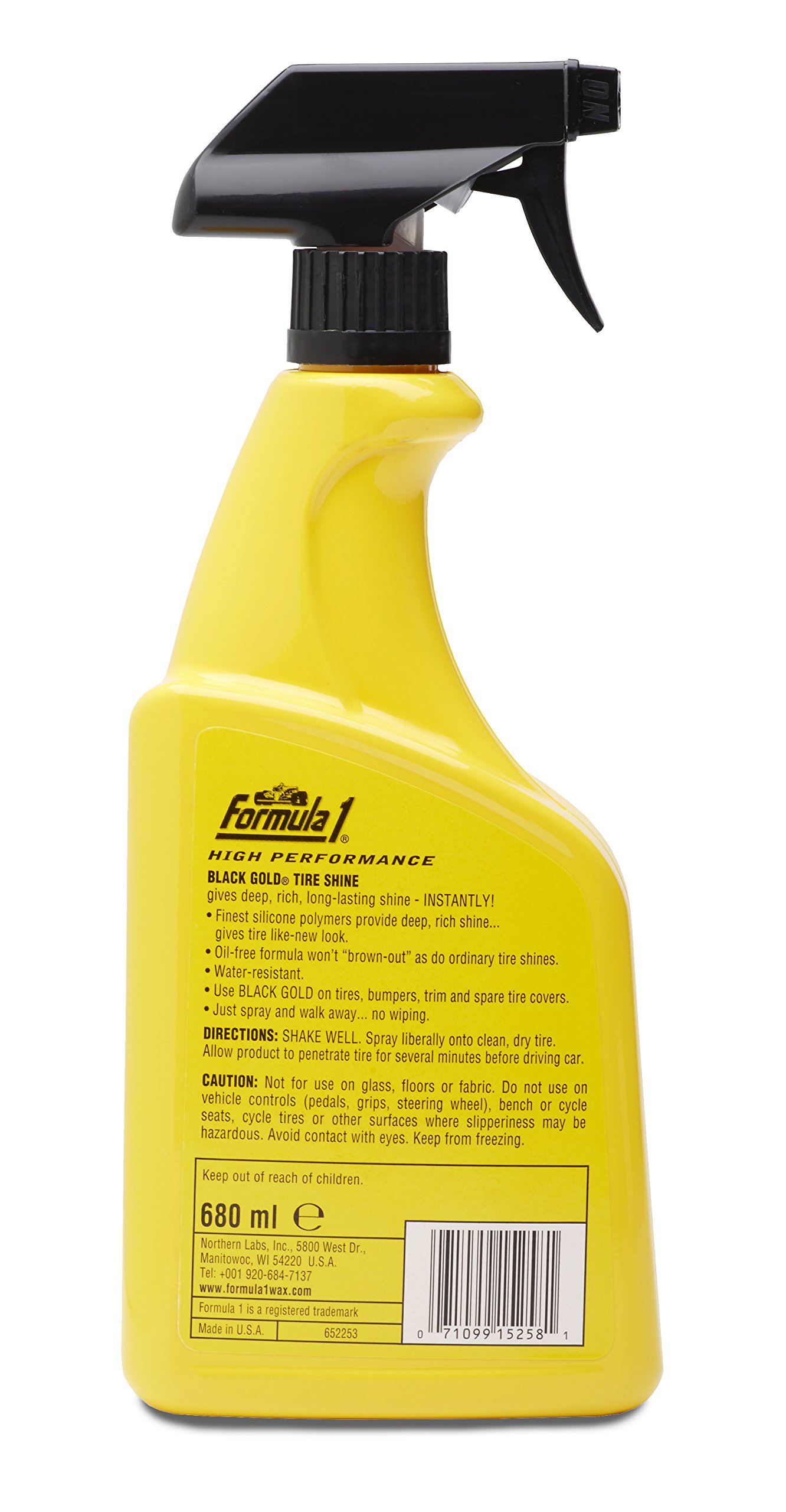 Formula 1 615026 Carnauba Paste Wax (230 g) & Formula 1 615258 Black Gold Tire Shine (680 ml) - Image 5 thumbnail