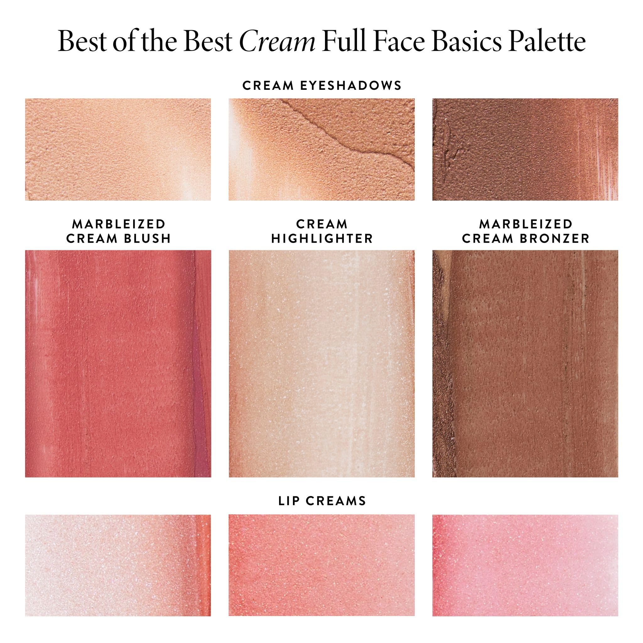 LAURA GELLER The Best of the Best Cream Full Face Palette | Palette all-in-one per viso, occhi e labbra | Trucco sfumabile e idratante realizzato per pelli mature