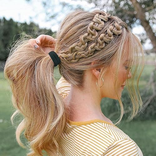 Miniatura 69 de Coleteros para cabello grueso o fino, elásticos, para niña o mujer, sin costuras, suaves, 100 piezas