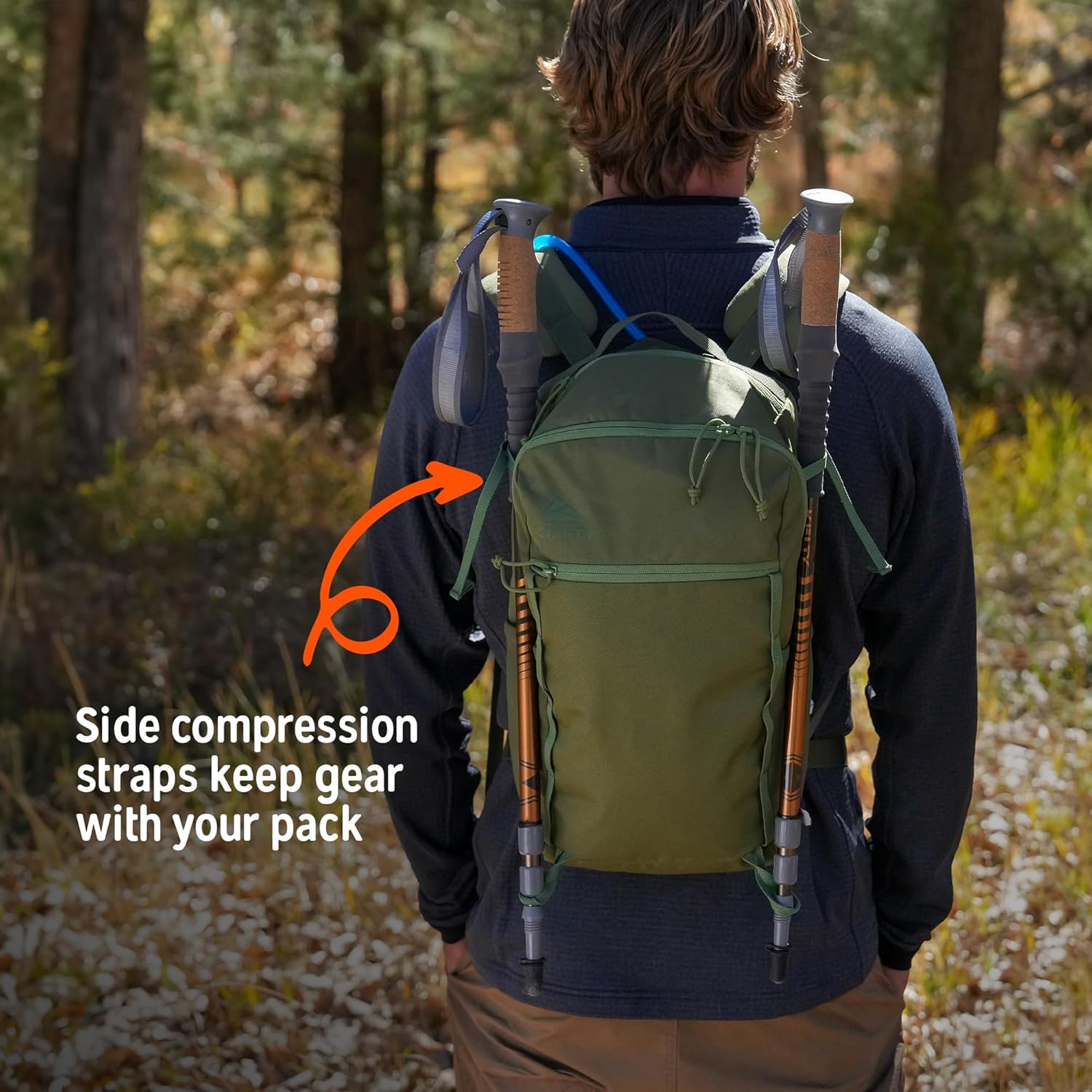 Kelty Asher Day Hiking Pack, 18-85 Liter Capacity, Men’s and Women’s Hiking, Backpacking, Travel Pack, Hydration Compatible, Internal Frame 2023 Model (18L Beluga) - Image 11