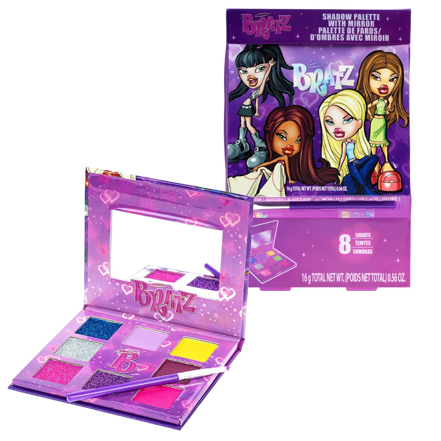 Amazon.com : Townley Girl Bratz 8-Well Eyeshadow Palette, Shimmery ...
