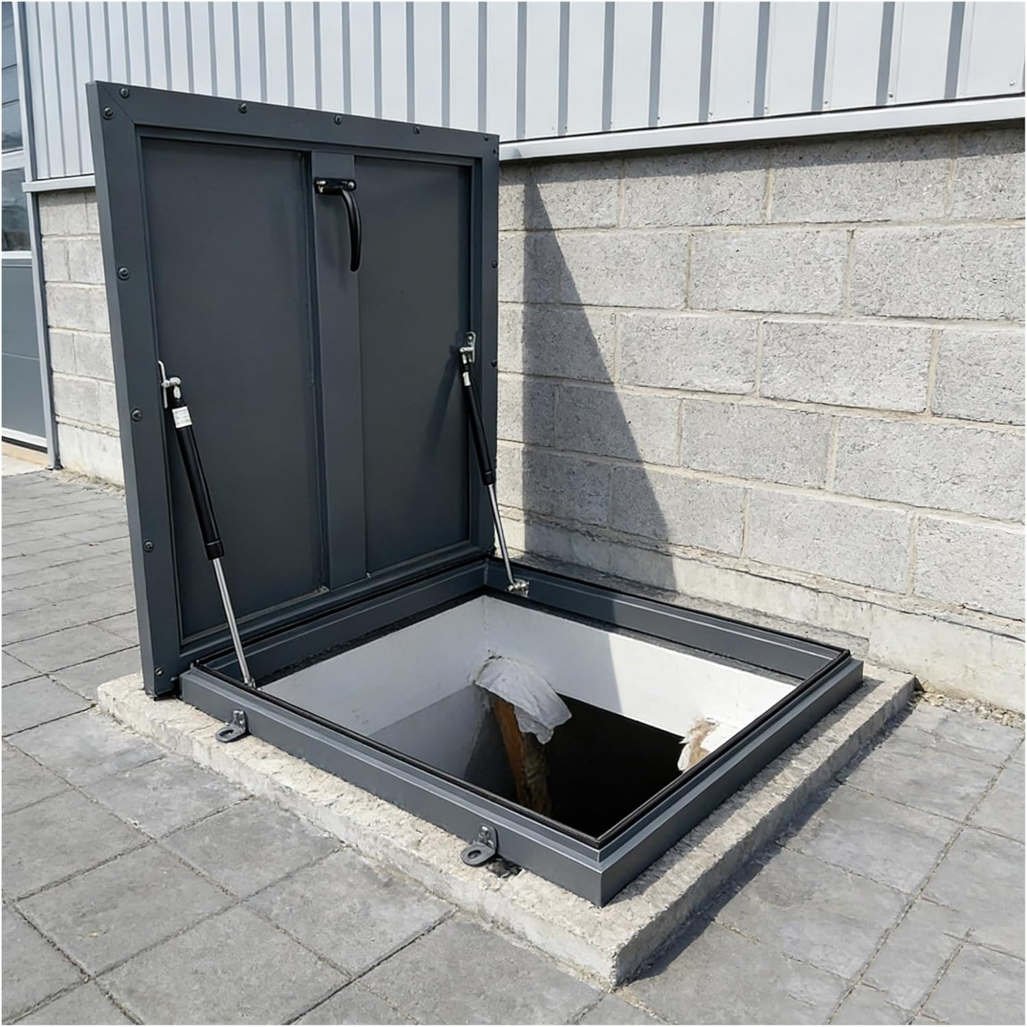 Cellar Doors, Basement Entry Door Roof Access Hatches Residential and Industrial Emergency Exit Safety Doors(80x80-91x91 cm)