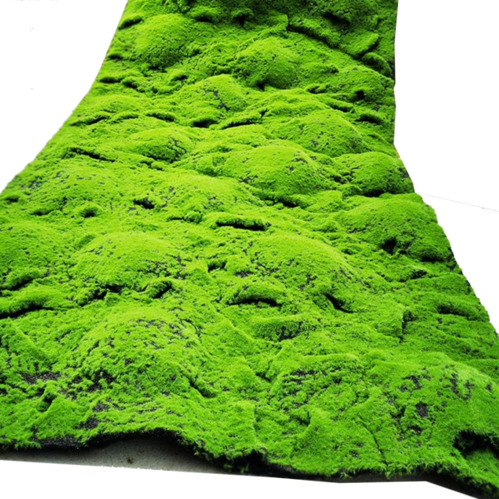 Vagxtbs Green Rocks Decorative, Artificial Grass Moss Fake Rug Turf For Floral Arrangements Gardens And Crafting Promotion (Cc)