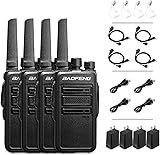 BAOFENG GT-68 Walkie Talkies for Adults, Long Range Two Way Radios, 1500mAh Battery with USB Charging, Portable Rechargeable Walky Talky, for Road Trip Hiking Family (4 Pack)