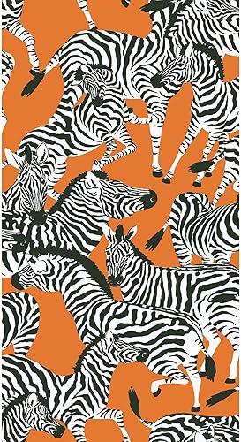 Miniatura 2 de RoomMates Waverly RMK11875RL Herd Together - Papel tapiz autoadhesivo (18 pulgadas x 18.86 pies), fácil aplicación, sin residuos pegajosos, naranja