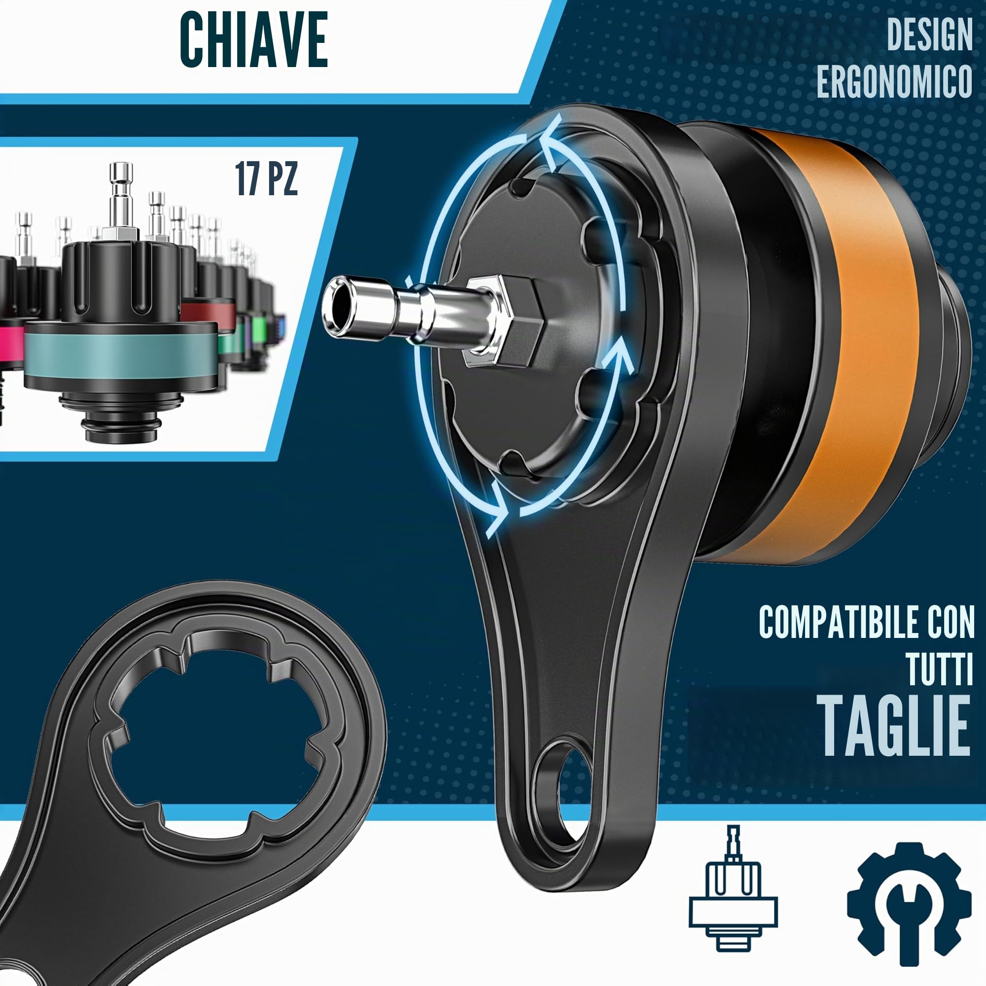 MASKO® Tester e dispositivo di spinta per sistema di raffreddamento | Controllore di pressione del radiatore, dispositivo di scarico del radiatore 28 pezzi incluso adattatore universale per radiatore