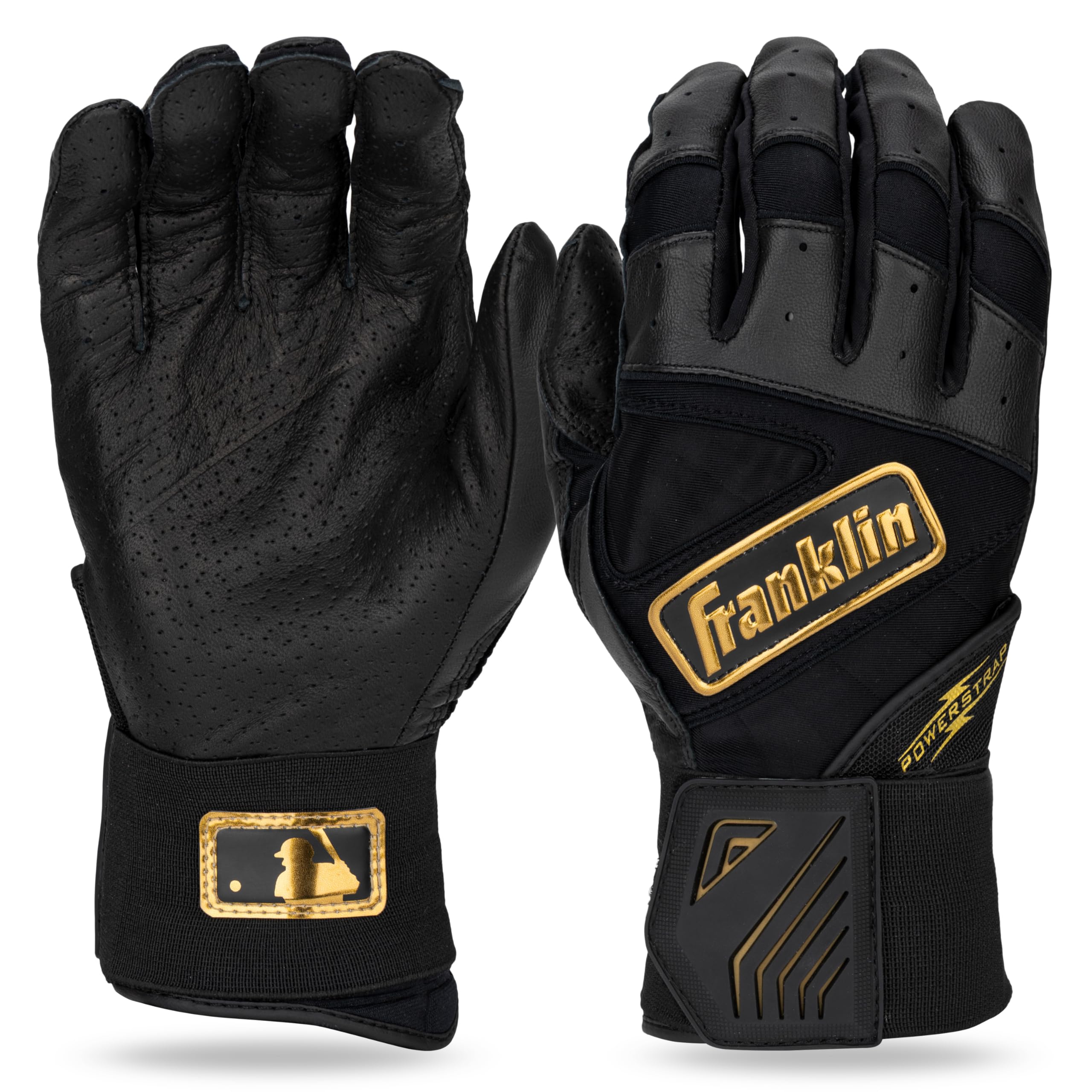 Franklin Sports MLB Batting Gloves - Infinite Powerstrap Baseball + Softball Long Cuff Batting Gloves - Adult + Youth