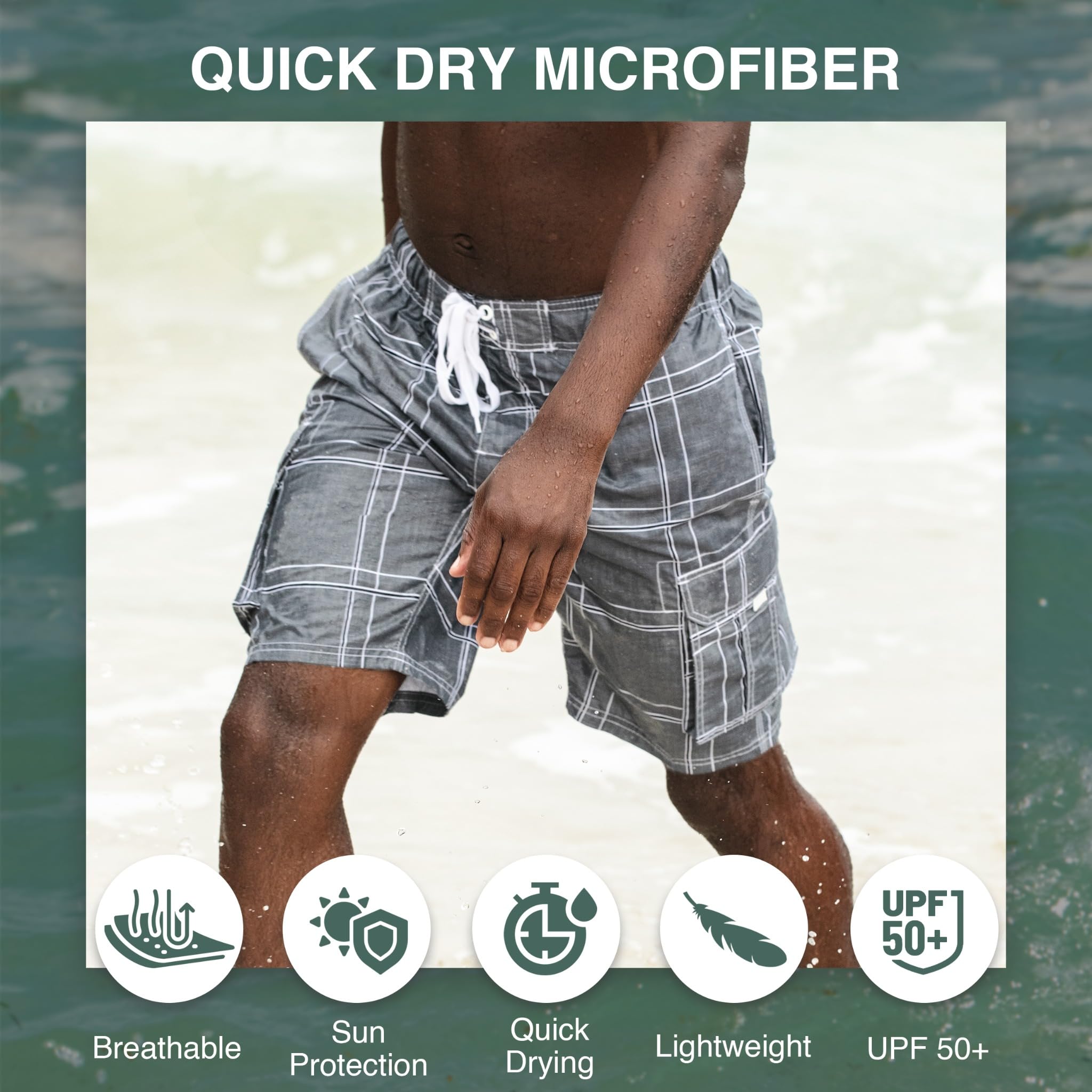 Kanu Surf Bañador Pismo (Regular Y Ampliado) Bañadores Ajustados para Hombre Hombre
