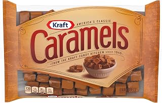 Kraft Caramels Candy Squares, Classic Chewy Individually Wrapped Caramels, 11 oz Bag - Creamy American Favorite