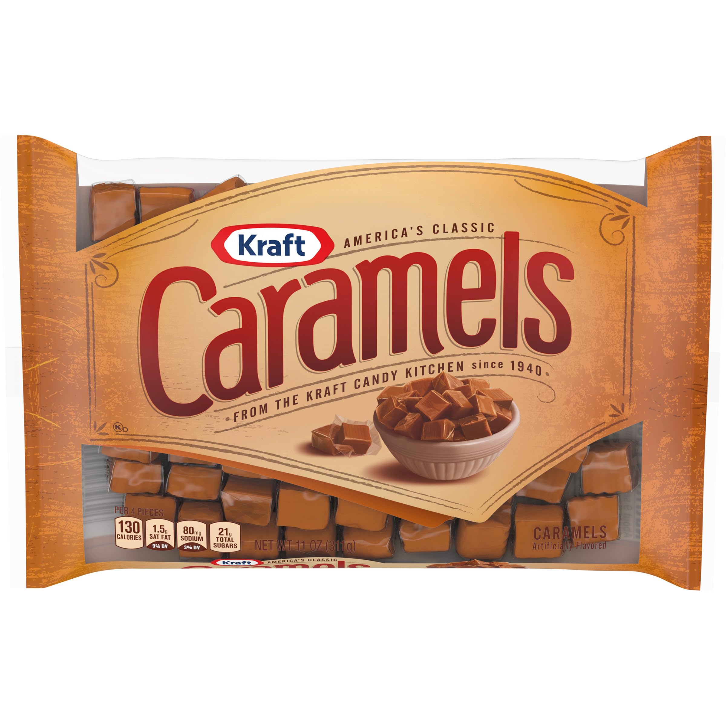 Kraft Candy / 11 Ounce (Pack of 1) / Caramel Caramels