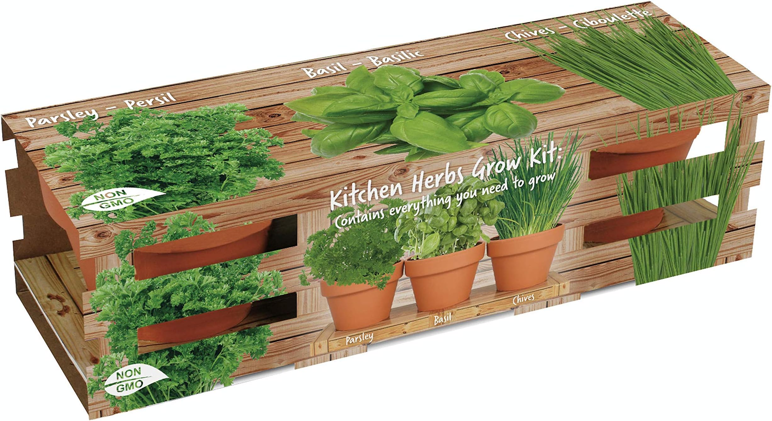 Herb Trio Grow kit by TotalGreen Holland | Home Project Germination Kit | Grow Your Herbs Indoors