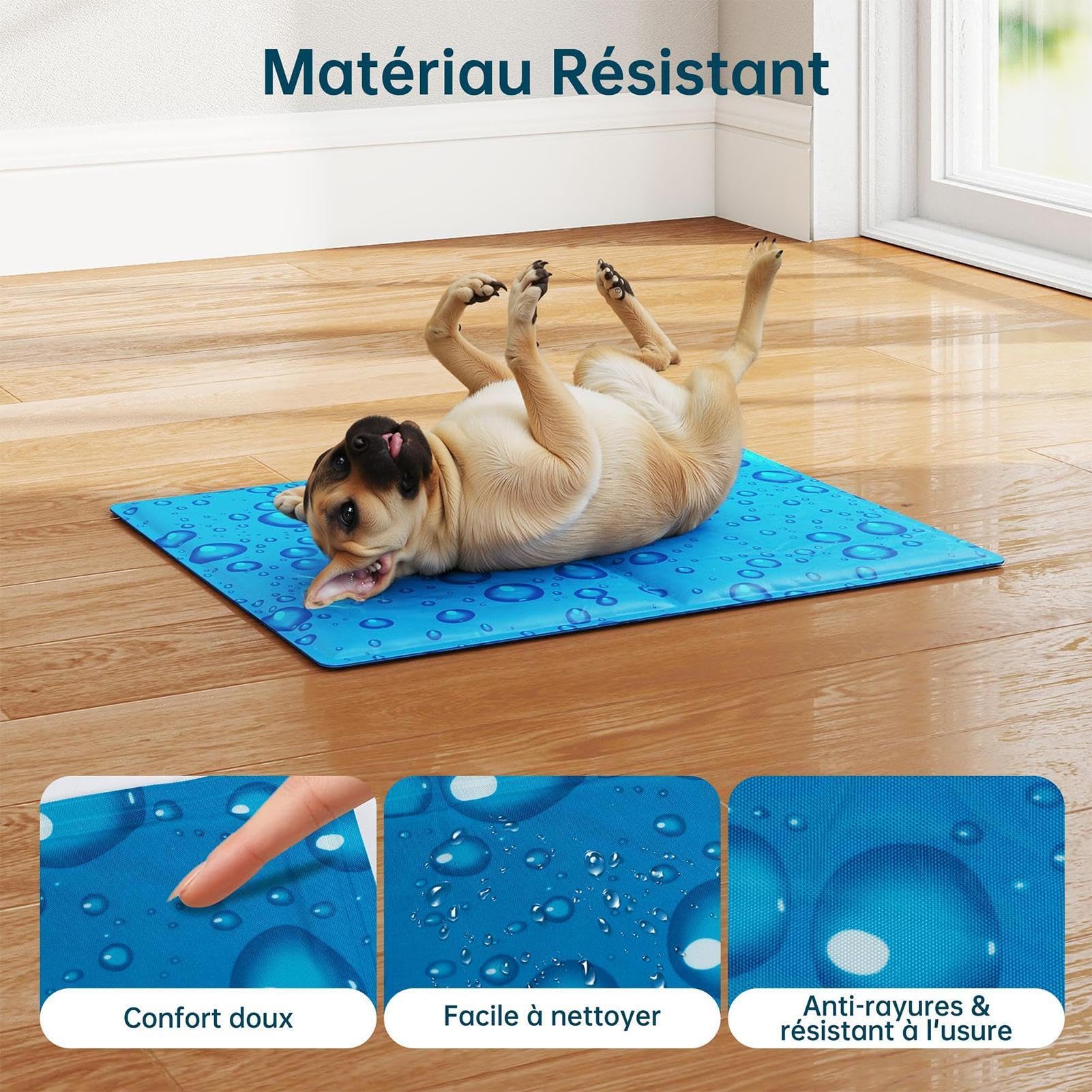 Tappetino Rinfrescante per Cani Cuccia Portatile Impermeabile Gel Lavabile | Pad Autoraffreddante per Sonno Estivo dei Gatti Per Cuccioli E Gattini Interno Esterno Canile Auto Campeggi