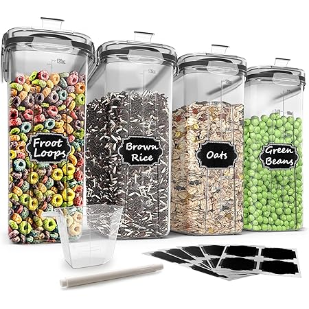 Amazon.com: TICZLOE Contenedores herméticos de almacenamiento de