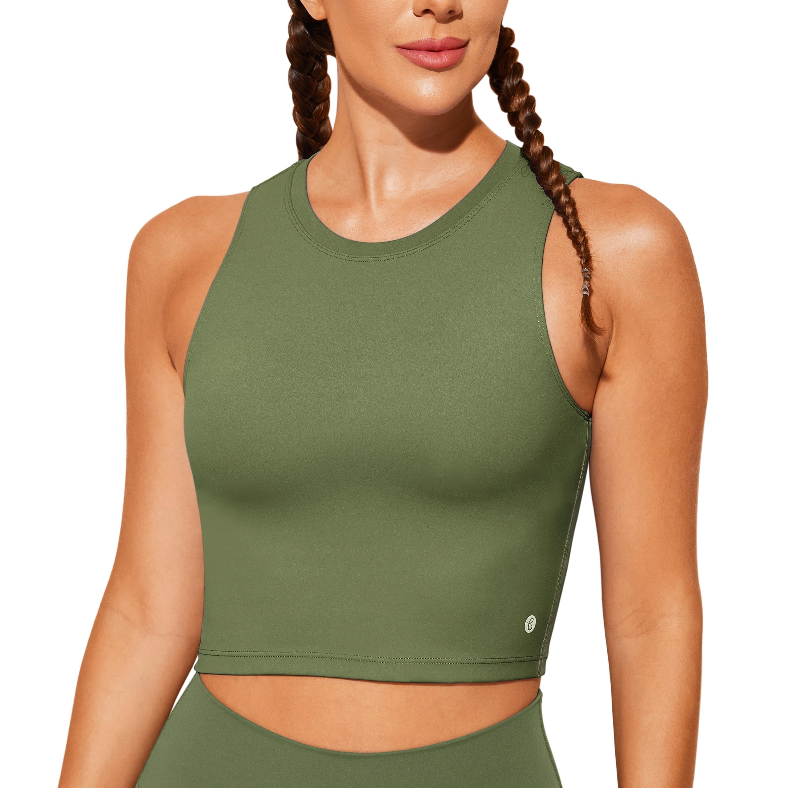 BAYDI Nudi Reggiseno sportivo da donna senza buegel Bustier rimovibile Crop Top Top Top Alta Chiusura Yoga Fitness Soft Bra