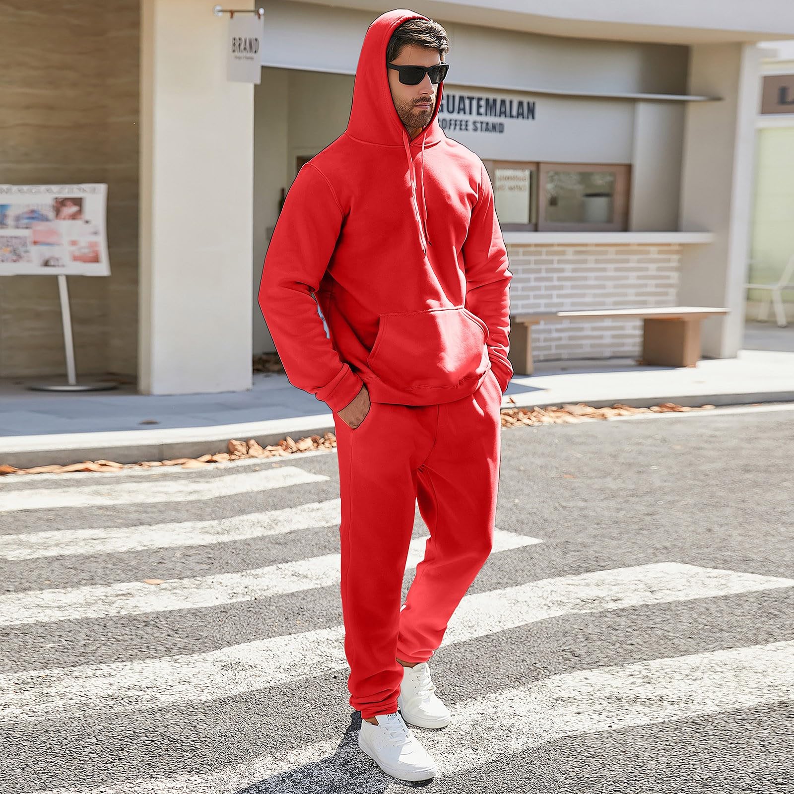 Tuta Uomo Completa Tuta Running Uomo Tute Da Ginnastica Da Donna 3Xl Cotone Con Cappuccio Felpata Completo Invernale Tempo Libero Completa Donna Inverno Jogging Track Suit for Men Taglie forti