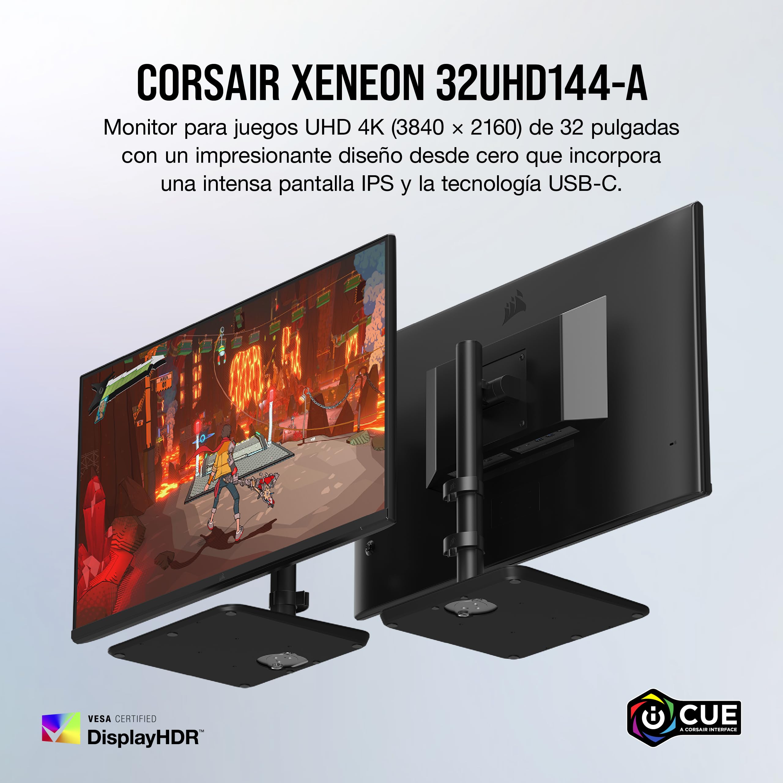 Corsair XENEON 32インチ 144Hz ゲーミングモニター Monitor para juegos CORSAIR XENEON 32UHD144-A IPS UHD de 32