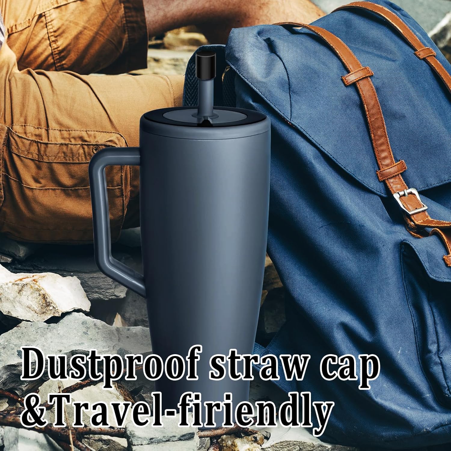 2 Pack Magnetic Straw Cover, Silicone Leakproof for Tumbler, Compatible with BrüMate Era/Resa, Drinkware Accessory,Straw Toppers Compatible with BrüMate 30oz & 40oz - Image 6