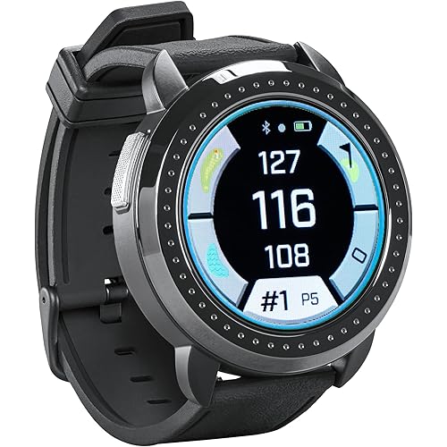 Bushnell Golf iON Elite GPS Watch – Color Touchscreen, Slope‑Adjusted Yardages, 38,000+ Courses, Shot Tracker, USB‑C, Magnetic Charger