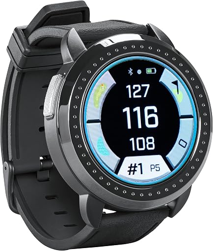 Bushnell Golf iON Elite GPS Watch – Color Touchscreen, Slope‑Adjusted Yardages, 38,000+ Courses, Shot Tracker, USB‑C, Magnetic Charger