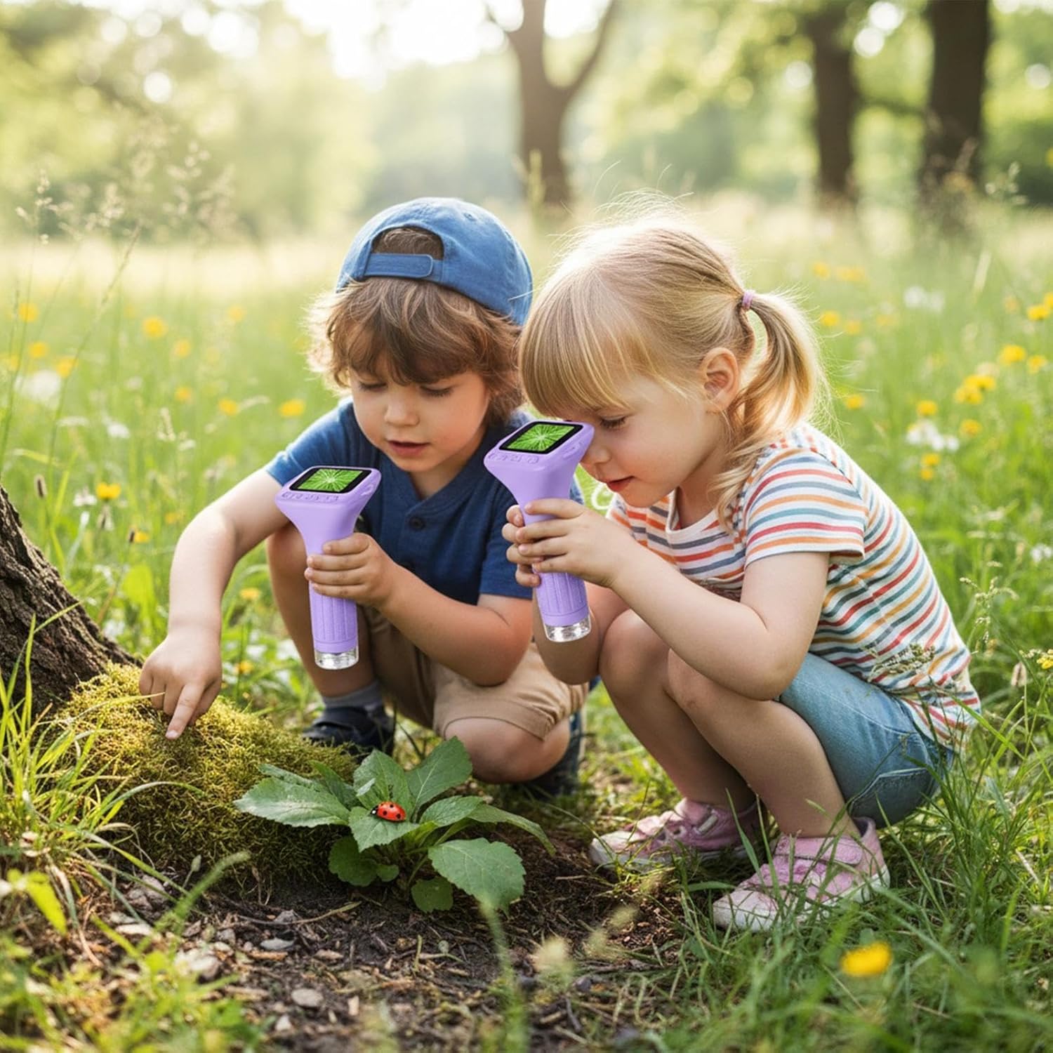 Handheld Microscope - 1000X Science Experiment Tool for Learning with Portable Design | Clear Lens Build with Easy Focus Control, Fun Educational Device for Students Teachers Kids Homeschool Classroom