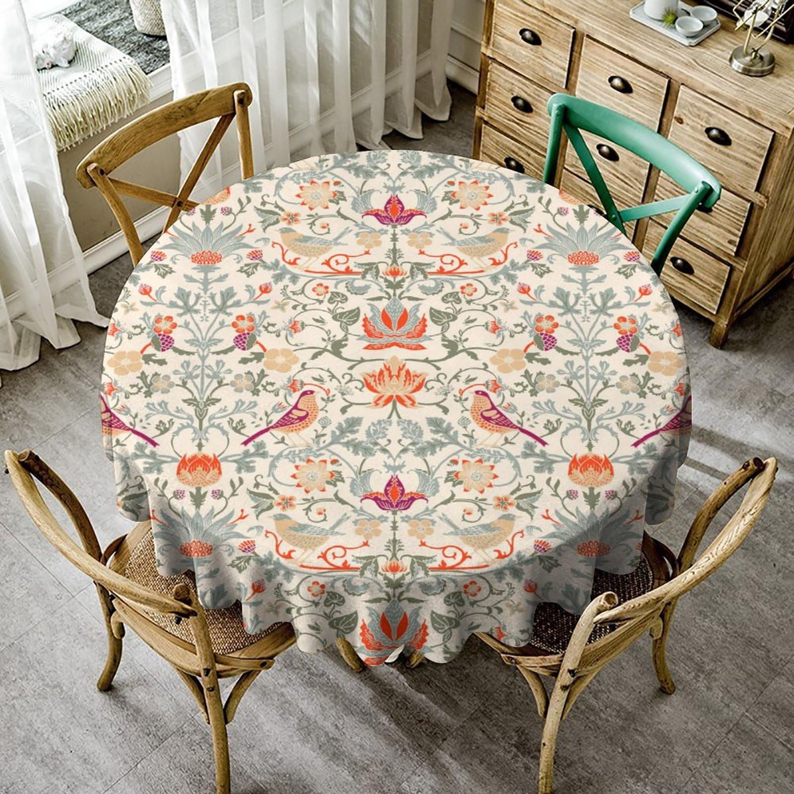 Amazon.com: William Morris Tablecloth, Original Design Retro Bird