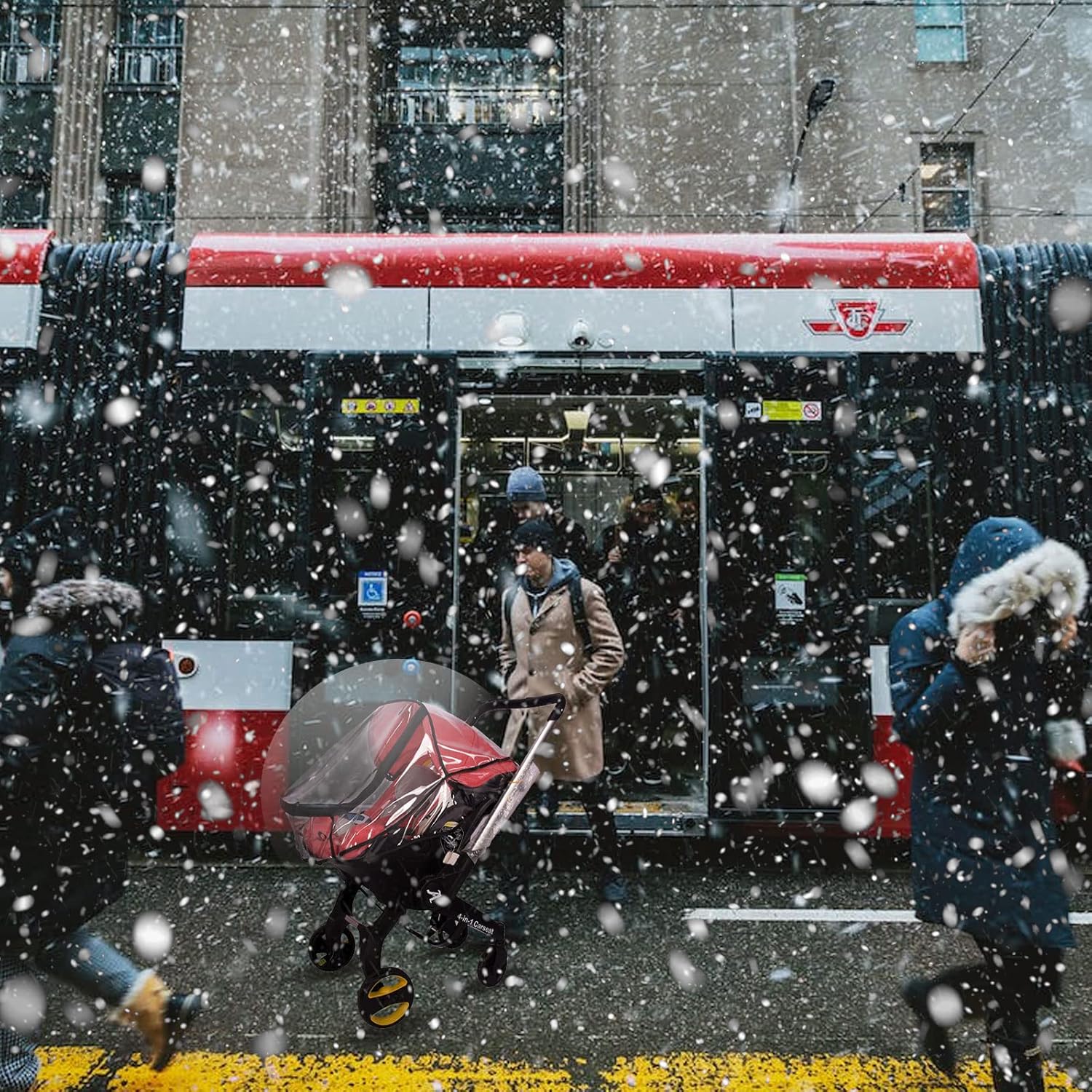 MIVAIUN Baby Car Seat Stroller Rain Cover Car Seat Weather Shield, Waterproof Stroller Weather Shield with Easy Access Zipper, Baby Carrier Cover Rain Shield Car Seat Accessory (Black) 6 81vXc b590L. AC SL1500