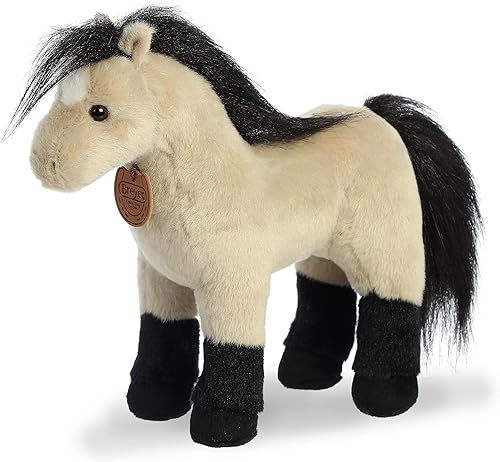 Aurora Exquisito peluche Breyer Highland Pony - Detalles realistas - Juego imaginativo - Marrón 11 pulgadas