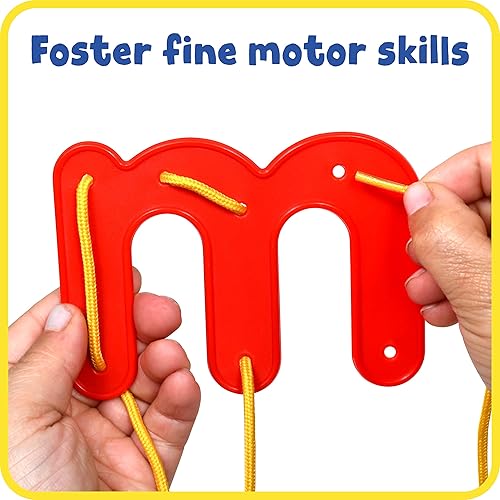Miniatura 6 de READY 2 LEARN Alfabeto de cordones - minúscula - 26 letras - 8 cordones - Juguete de hilo para niños de 3, 4, 5, 6 años - Habilidades motoras finas,