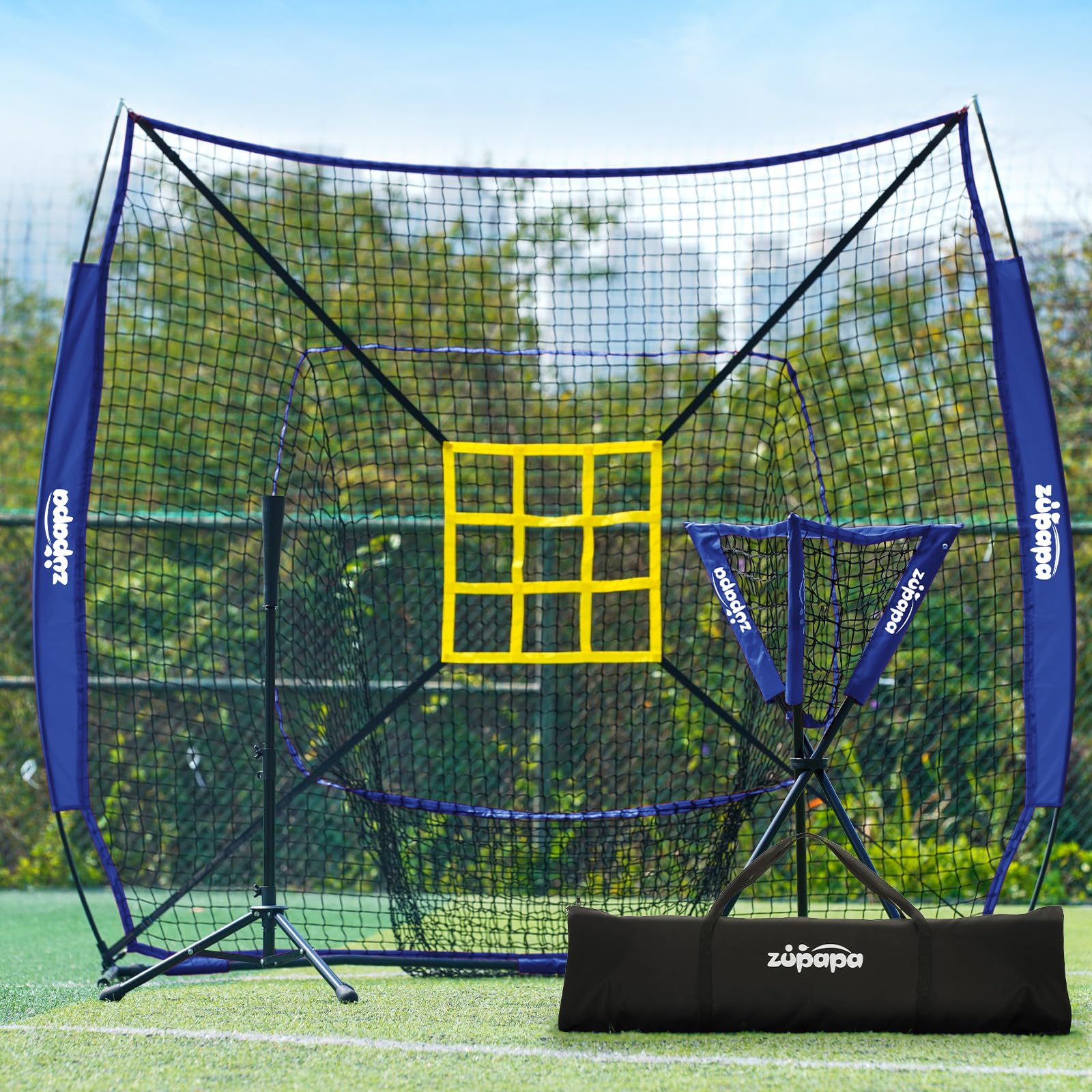 Amazon.com : Zupapa 7x7 Feet Baseball Softball Hitting Pitching