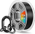 High Speed PETG Filament 1.75mm, Low Stringing, High Toughness, Odorless, Better Flow, 1KG (2.2lbs) Rapid 3D Printer Filament, PETG HF Black