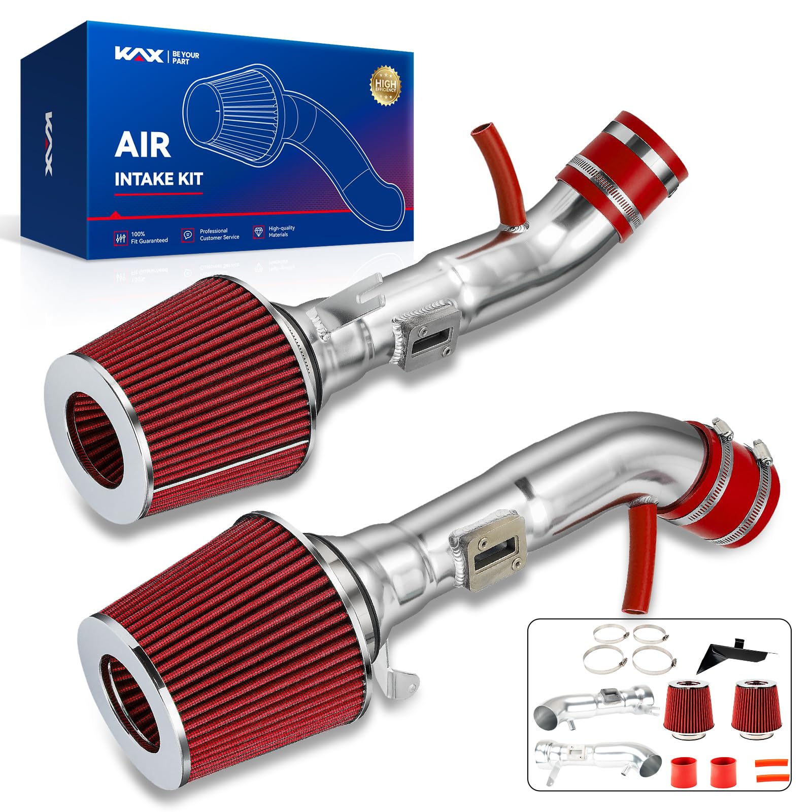 Amazon.com: KAX 2.75“ Cold Air Intake Kit System Compatible with
