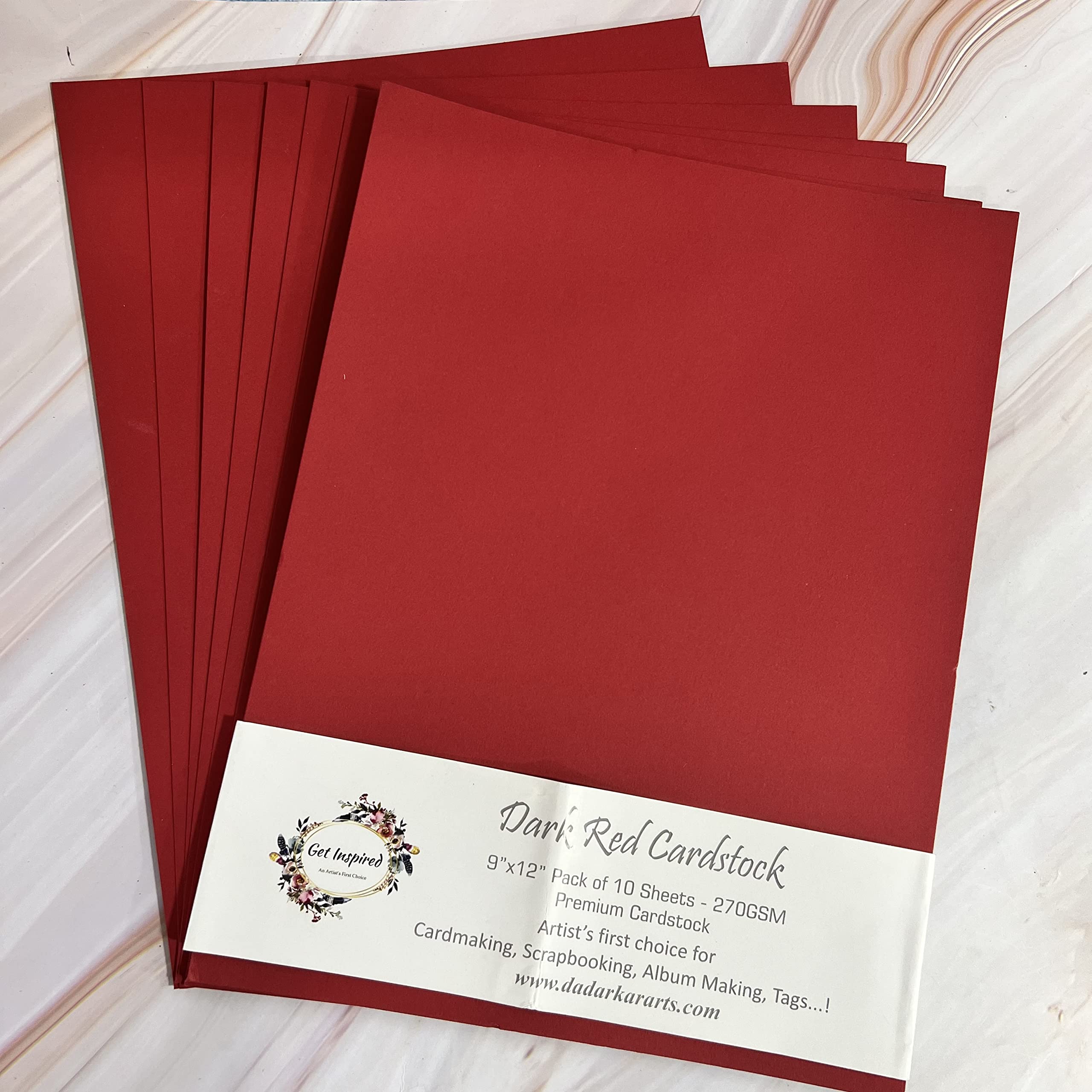 Dark Red Cardstock 9"x12" 10/Pkg by Get Inspired-image-17