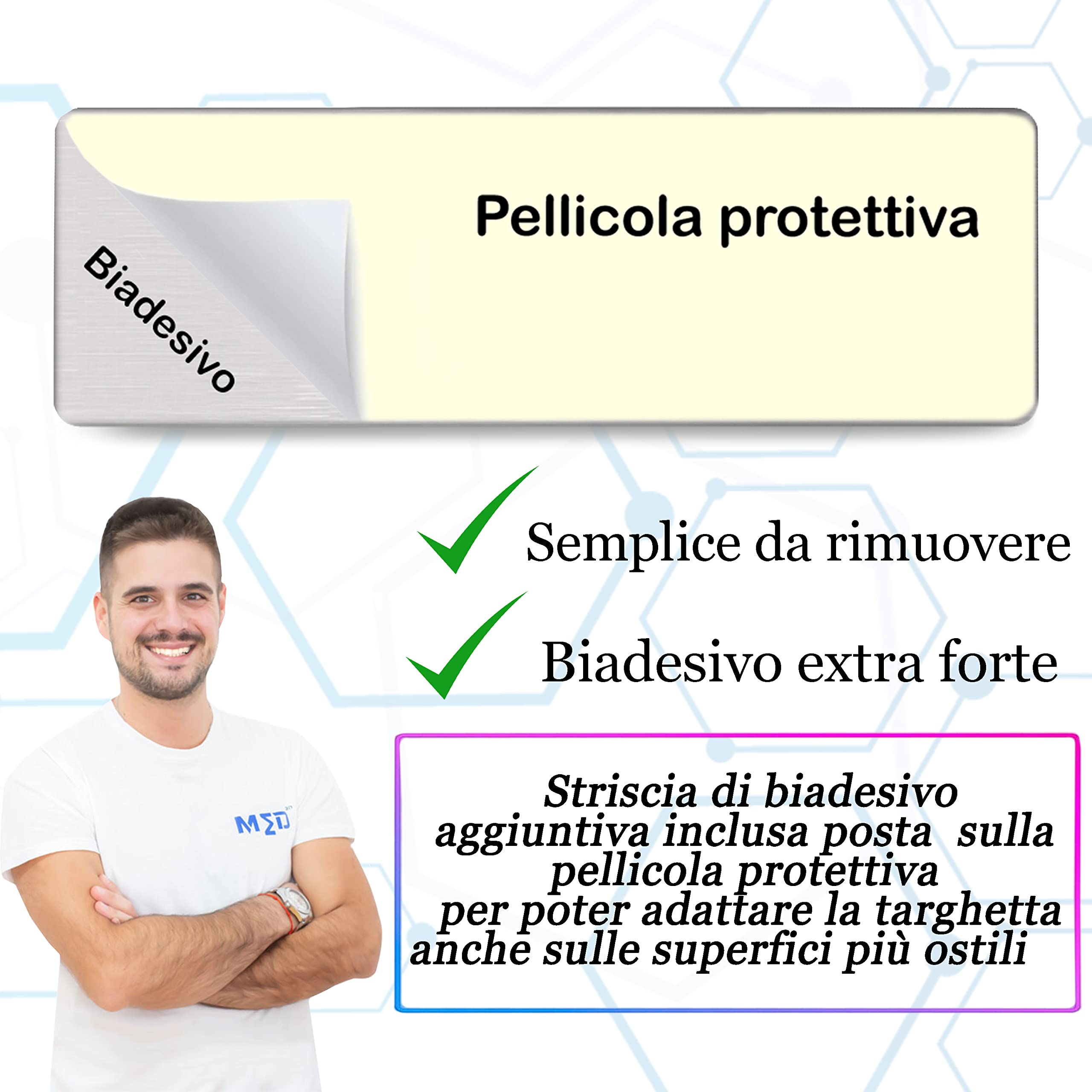 Targa spogliatoi in Alluminio Satinato 150mm x 50mm - Targhette Autoadesive | Stickers, Klebeetikett | Impermeabili Lavabili, Palestre, Pub