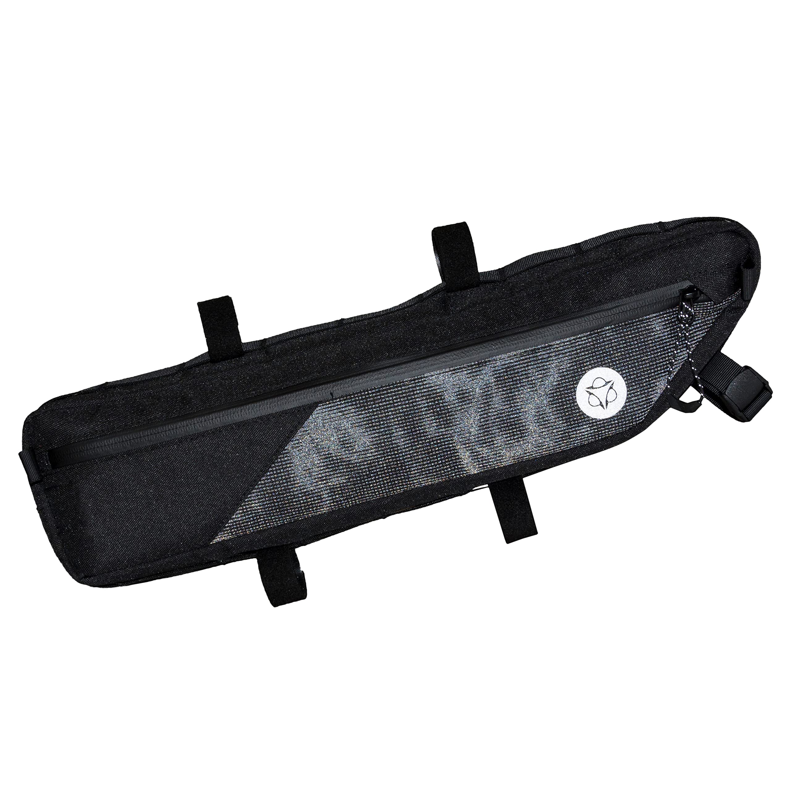 AGU Tube Fahrrad Rahmentasche 3L, Rahmentasche Fahrrad für Bikepacking, Wasserabweisend, Reflektierend Polyester, Einfache Montage, 100% Recyceltes Polyester - Reflective Mist