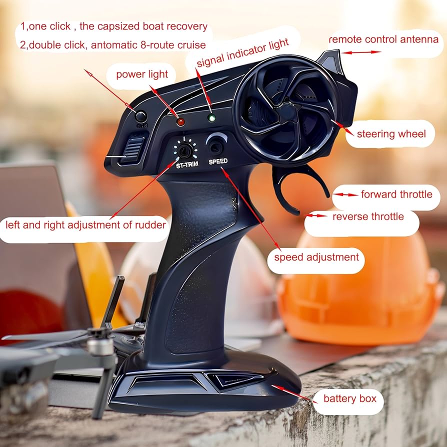 Amazon.com: XDJXWJN RC Boat - 25 KPH Fast Remote Control