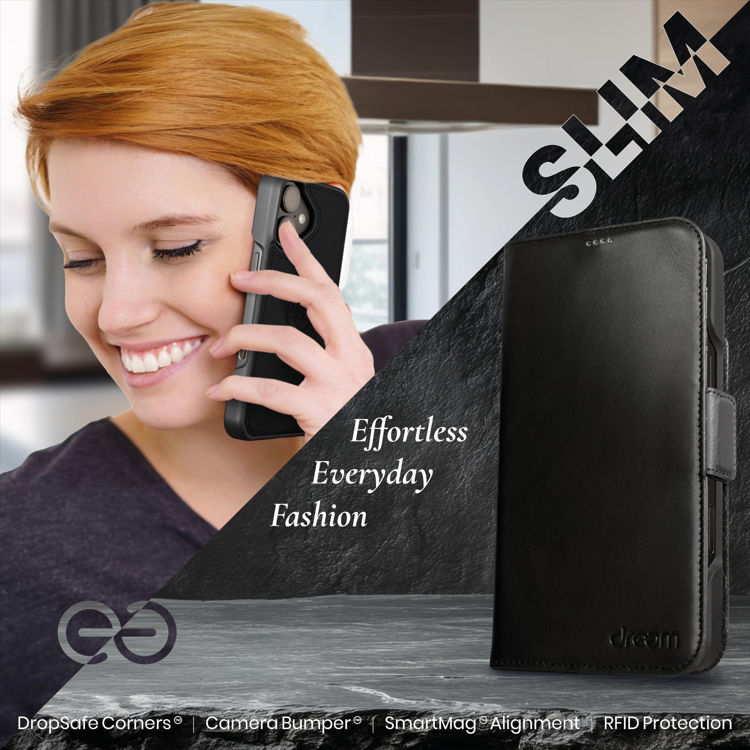 Amazon.co.jp: Dreem iphone 16 ケースウォレット、画期的な