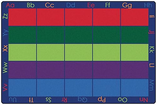 Carpets for Kids 8600 Colorful Places - Alfombra rectangular para aula, 6 x 9 pies, multicolor