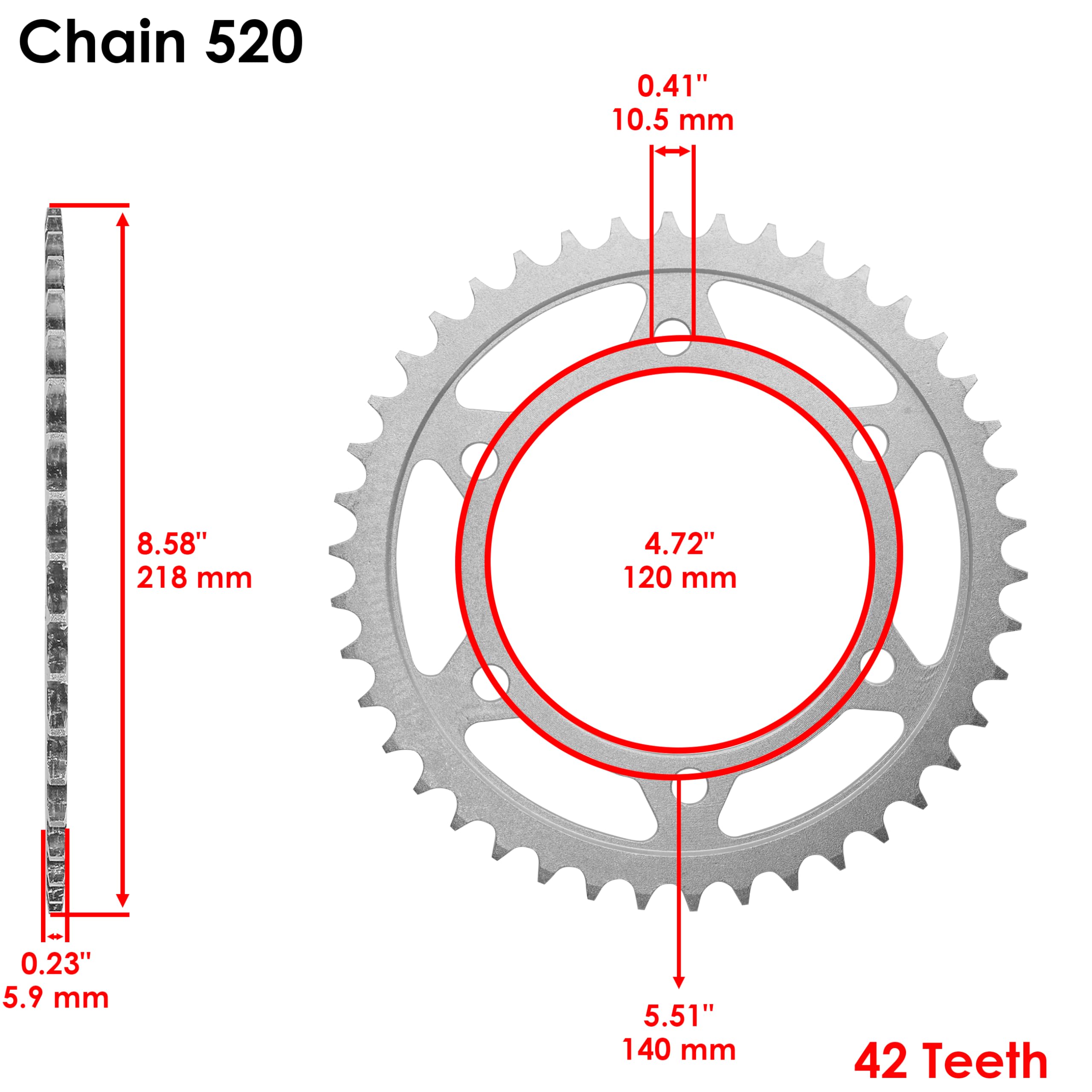 Amazon.com: Caltric Drive Chain & Sprocket Kit Compatible
