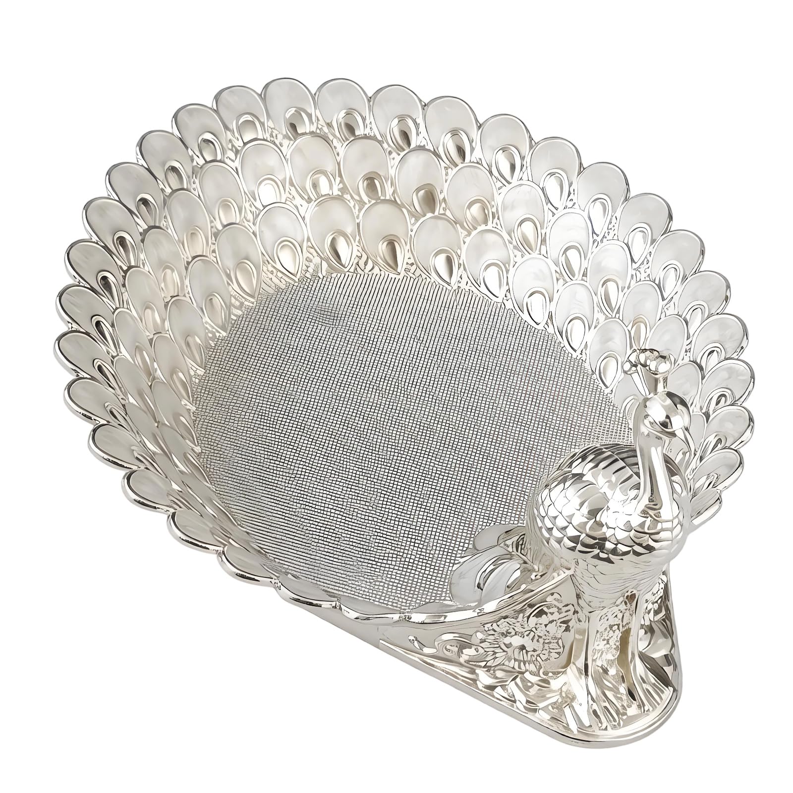 carotoe Handcrafteds Peacocks Inspired Snacks Tray From Zincs Alloys Adds Sophistication to Any Table Setting Peacocks Dishes