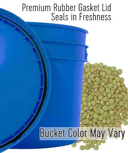 Miniatura 7 de Lentejas verdes  25 libras  Cubo de almacenamiento de alimentos de emergencia  Sin OMG  Vegano  A granel