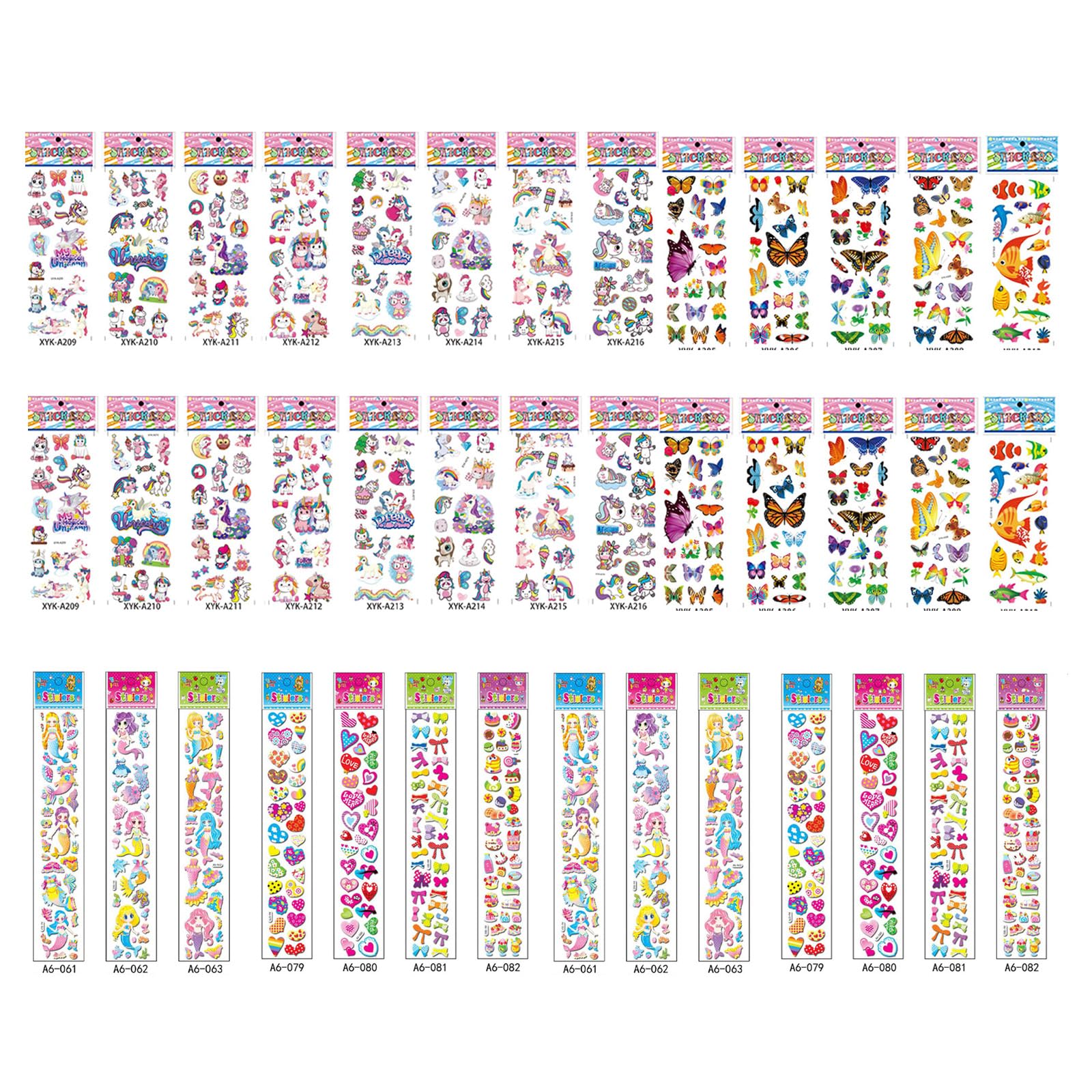 Amazon.co.jp: マルシェ 3Dテカーシール&ステッカー ランダムセット