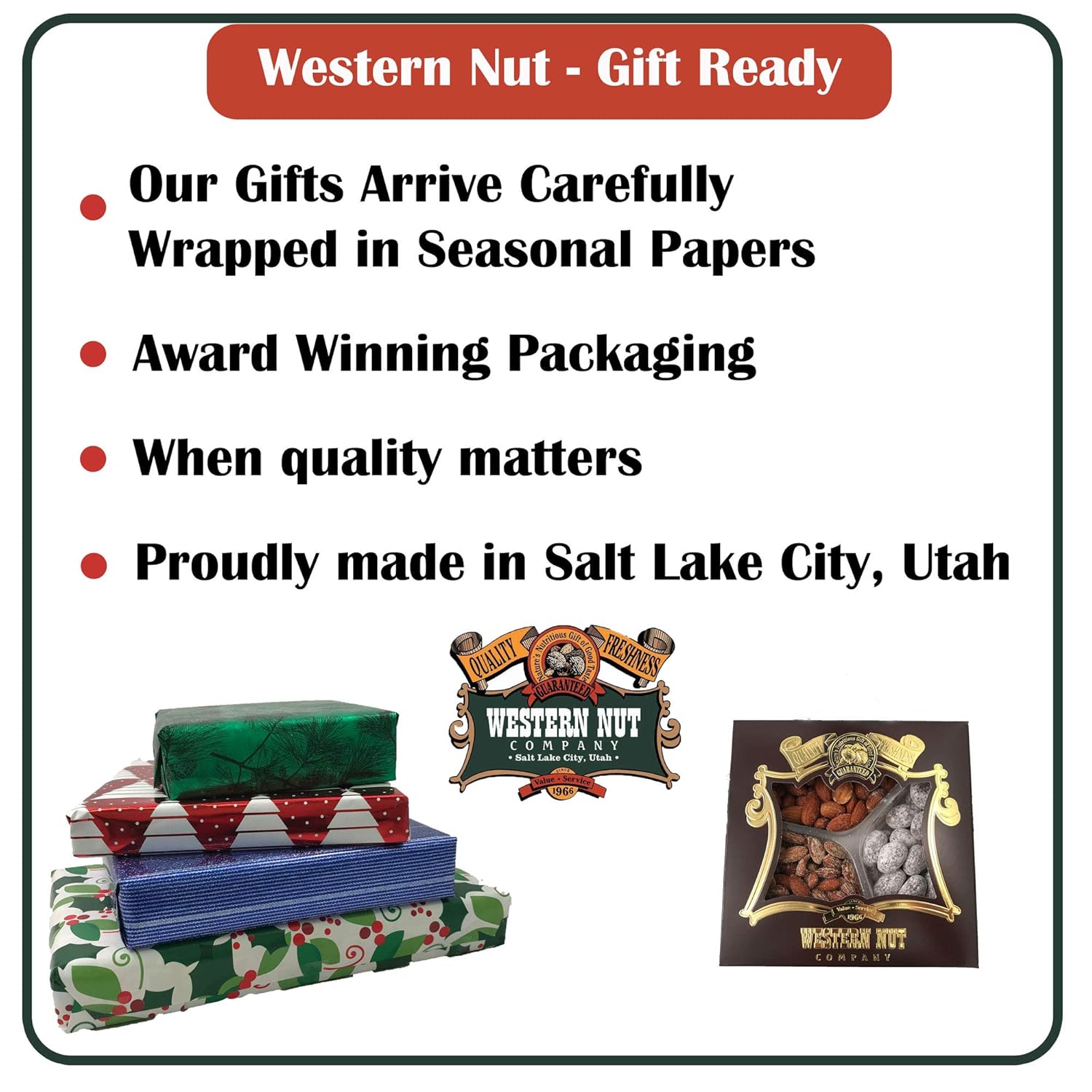 Western Nut Heritage Gift Box, Almond Aficionados, 15 oz (425g)