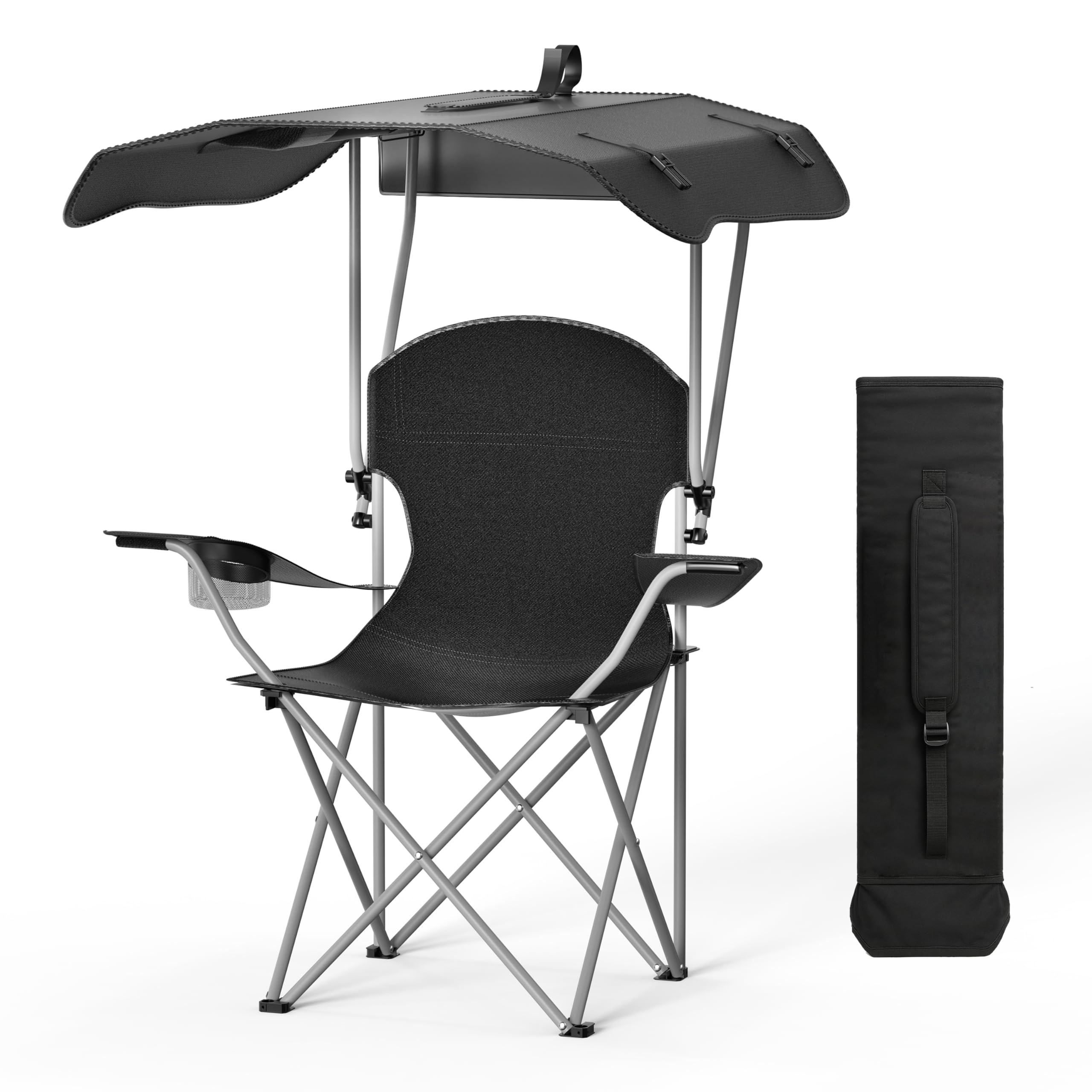 Amazon.com : Simple Deluxe Beach Chair with Umbrella - Folding