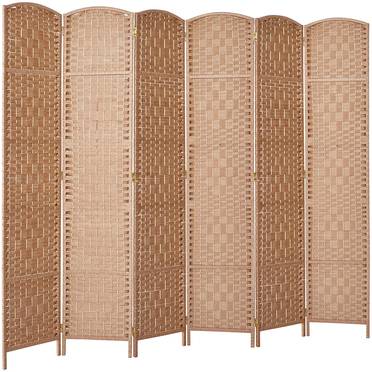 RHF 6 ft. TallExtra WideDiamond Weave Fiber Room Divider,Double