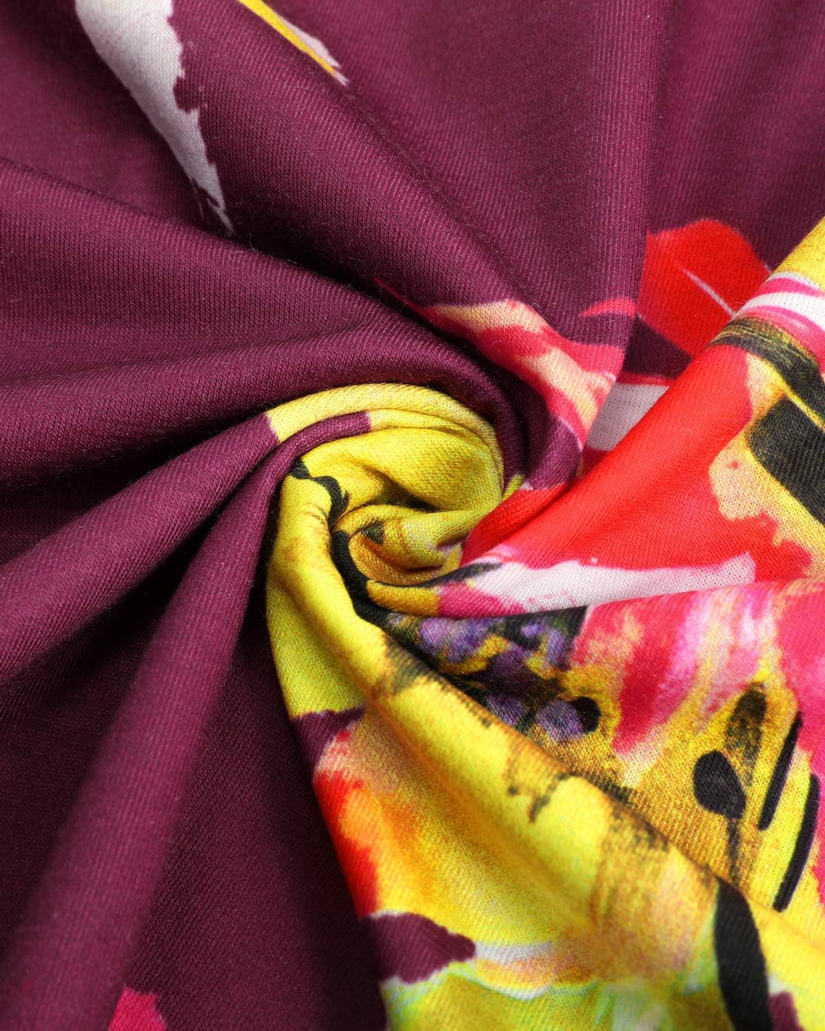 OUGES Women's Halter Neck Floral Summer Casual Sundress(Floral-24,S)