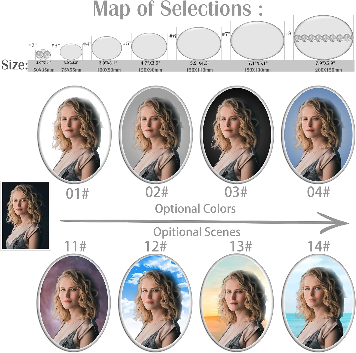 Personalized Ceramic Photo for Headstone, Waterproof Picture for Grave Cemetery Tombstone Pictures Porcelain Cameo Funeral Portrait Memorial Monument Photo for Burial Stone Hanging Decorative Tiles