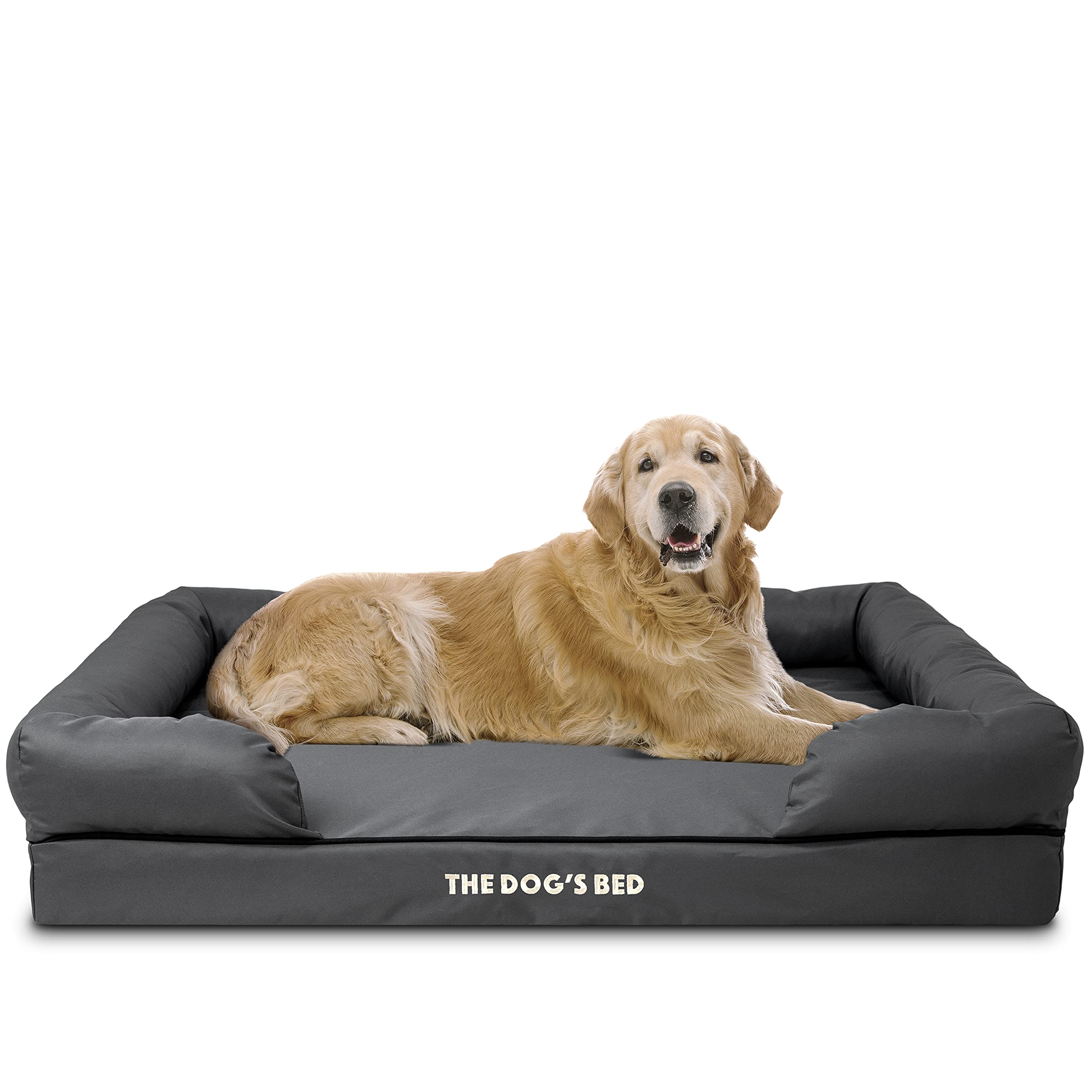 The Dog’s Bed, Orthopaedic Memory Foam Waterproof Dog Bed, XL, Eases Pet Arthritis & Hip Dysplasia Pain, Therapeutic & Supportive Dog Bed, Washable Quality Oxford Fabric Cover, Veterinary Approved