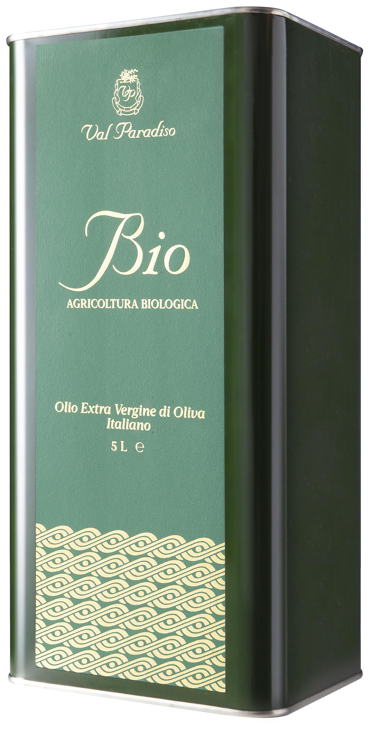 Val Paradiso Olio Extravergine di Oliva Italiano Biologico, Certificato Biologico ICEA, Olio di Oliva Extravergine, 100% Italiano, Estratto a Freddo (Latta da 5 litri)